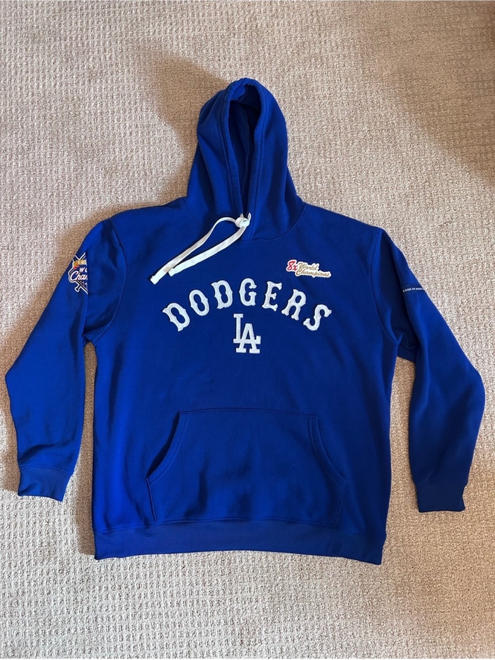 Los Angeles Dodgers Royal Blue Hoodie 2024 World Series Champions XL